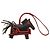 Charm per borsa Hermès Rodeo Robeo 24 in agnello Milo Rosso Bordò - vista 2