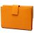 Cartera bifold de piel de becerro texturizada naranja Gucci - vista 2