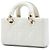Dior White Micro Patent Cannage Lady D Joy Bianco - vista 2