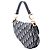 Dior Blue Mini Oblique Canvas Saddle Bag Blau Marineblau - Ansicht 2
