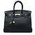 Hermès Black Clemence Birkin Retourne 35 Nero