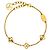Louis Vuitton Gold Plated Flower Full Bracelet Golden