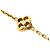 Louis Vuitton Gold Plated Flower Full Bracelet Golden - Ansicht 3