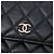 Chanel Black CC trapuntato in agnello Maxi con tracolla a catena con perle Nero - vista 5