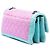 Chanel Pink CC Quilted Bicolor Tweed Flap Rosa - vista 2