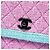 Chanel Pink CC Quilted Bicolor Tweed Flap Rosa - vista 5