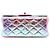 Chanel Rosa Mini Quilted Crinkled Goatskin Rainbow Reissue 2.55 Single Flap 224 - vista 3