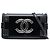 Chanel Black Lambskin and Acrylic Boy Brick Horizontal Flap Nero