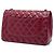 Chanel Red Jumbo Classic Caviar Double Flap Rosso Bordò - vista 2