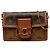 Portafoglio con catena Dauphine in Monogram Reverse marrone Louis Vuitton