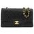 Chanel Black Medium Classic Lambskin Double Flap Nero