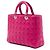 Lady Dior aus Lammleder Cannage in Rosa, Größe Large Pink - Ansicht 2