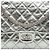 Chanel Reissue 2.55 Double Flap 226 in pelle di vitello metallizzata trapuntata argento - vista 6