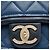 Chanel Blue Mini Square Calfskin Graphic Flap Azul - vista 5