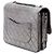 Chanel Gray Medium Metallic Crackled Calfskin Clams Pocket Flap Marrone Grigio antracite - vista 2
