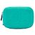 Vanity Beauty case Chanel Mini CC in agnello trapuntato verde con manico e catena - vista 3