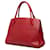 Prada Red Medium Saffiano Cuir Monochrome Top Handle Tote Rosso - vista 2