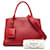 Prada Red Medium Saffiano Cuir Monochrome Top Handle Tote Rosso - vista 7