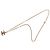 Collana con pendente Chanel Gold CC placcato oro e strass D'oro