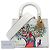 Dior Blanc Niki de Saint Phalle Medium Calfskin Vive L amour Lady Dior - vue 6