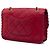 Chanel Red Small Quilted Iridescent Calfskin Happy Stitch Flap Rosso - vista 2