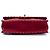 Chanel Red Small Quilted Iridescent Calfskin Happy Stitch Flap Rosso - vista 3