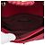 Chanel Red Small Quilted Iridescent Calfskin Happy Stitch Flap Rosso - vista 4
