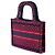 Dior Mini Book Tote in tela ricamata Pop Heart I Love Paris rossa - vista 2