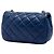Chanel Blue Extra Mini CC in agnello trapuntato con charm cuore Valentine Blu scuro - vista 2