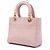 Dior Cannage Lady D Lite aus bestickter Canvas in Pink, Größe Medium - Ansicht 2