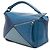 Borsa Satchel Puzzle in pelle di vitello tricolore blu Medium LOEWE - vista 2