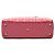 Lady Dior Cannage in vernice rosa, Large - vista 3