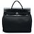 Zaino Hermès Black Toile Herbag PM Nero