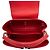 Louis Vuitton Red Taurillon Capucines Old MM Rosso - vista 4