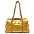 Chanel Gold Medium Crinkled Patent Luxe Ligne Tote Golden