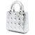 Dior Argento Small Metallic Grained Calfskin Cannage My ABCDior Lady Dior - vista 2