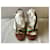Chloé Sandali con zeppa Chloe Marrone Rosso Verde Giallo Metallico - vista 7