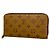 Louis Vuitton Monogram Reverse Zippy Wallet Braun