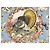 Carré Hermès Faune et Flore du Texas Wildlife in Seta 90 cm Marrone Rosa Bianco Blu D'oro Giallo - vista 2