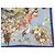 Carré Hermès Faune et Flore du Texas Wildlife in Seta 90 cm Marrone Rosa Bianco Blu D'oro Giallo - vista 6