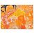 Hermès Carré Mountain Zebra Seidenschal 90 cm Orange Schwarz Weiß Grau Gelb - Ansicht 5