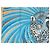 Hermès Foulard Jaguar Quetzal 90cm Seta Blu Marrone Bianco D'oro Grigio - vista 3