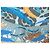 Hermès Foulard Jaguar Quetzal 90cm Seta Blu Marrone Bianco D'oro Grigio - vista 8