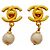 Orecchini a clip Chanel placcati oro con perla finta D'oro