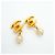 Orecchini a clip Chanel placcati oro con perla finta D'oro - vista 2