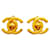 Orecchini Chanel Coco Mark Turnlock D'oro  - vista 1