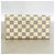 Louis Vuitton Damier Azur Portefeuille Sarah Long Wallet Bianco - vista 9