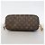 Borsa Tote Louis Vuitton Monogram Neverfull PM Marrone - vista 3