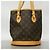 Borsa Tote Louis Vuitton Monogram Bucket PM Marrone - vista 10