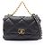 Borsa a tracolla Chanel 19 Dixneuf Matelassé in agnello nero
